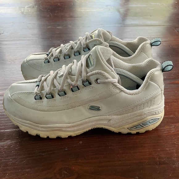 Skechers Shoes - Skechers Sport Premium Sneakers Women's 7 White‎ Leather Slip-Resistant 1728EW